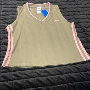 ADIDAS ORIGINALS V-NECK TOP